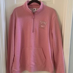 Nike Womens Pink Zip-Up Sweatshirt